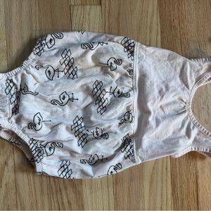 Hanna Andersson Flamingo Print Sleeveless Romper